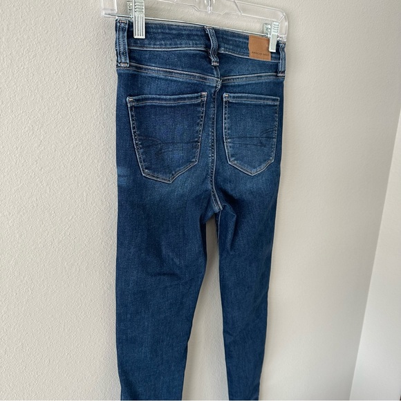 American Eagle Skinny Super Hi-Rise Jeggings Next Level Stretch Size 0 Regular - Picture 8 of 13